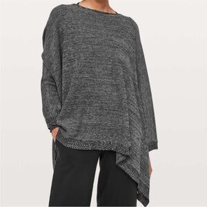Lululemon Gray Charcoal Divinity Poncho Wrap